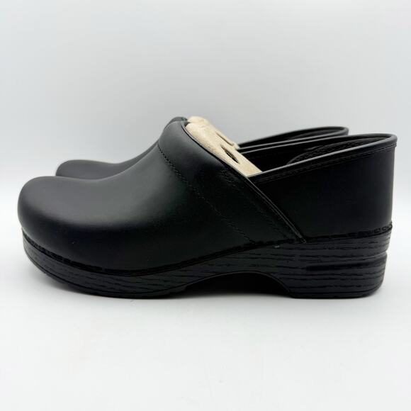 Dansko Womens Professional Oiled Clogs EU 42 Wide US 11.5-12 Black Leather NIB - Picture 8 of 12